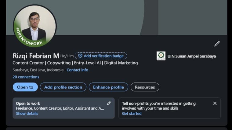 Cover for LinkedIn